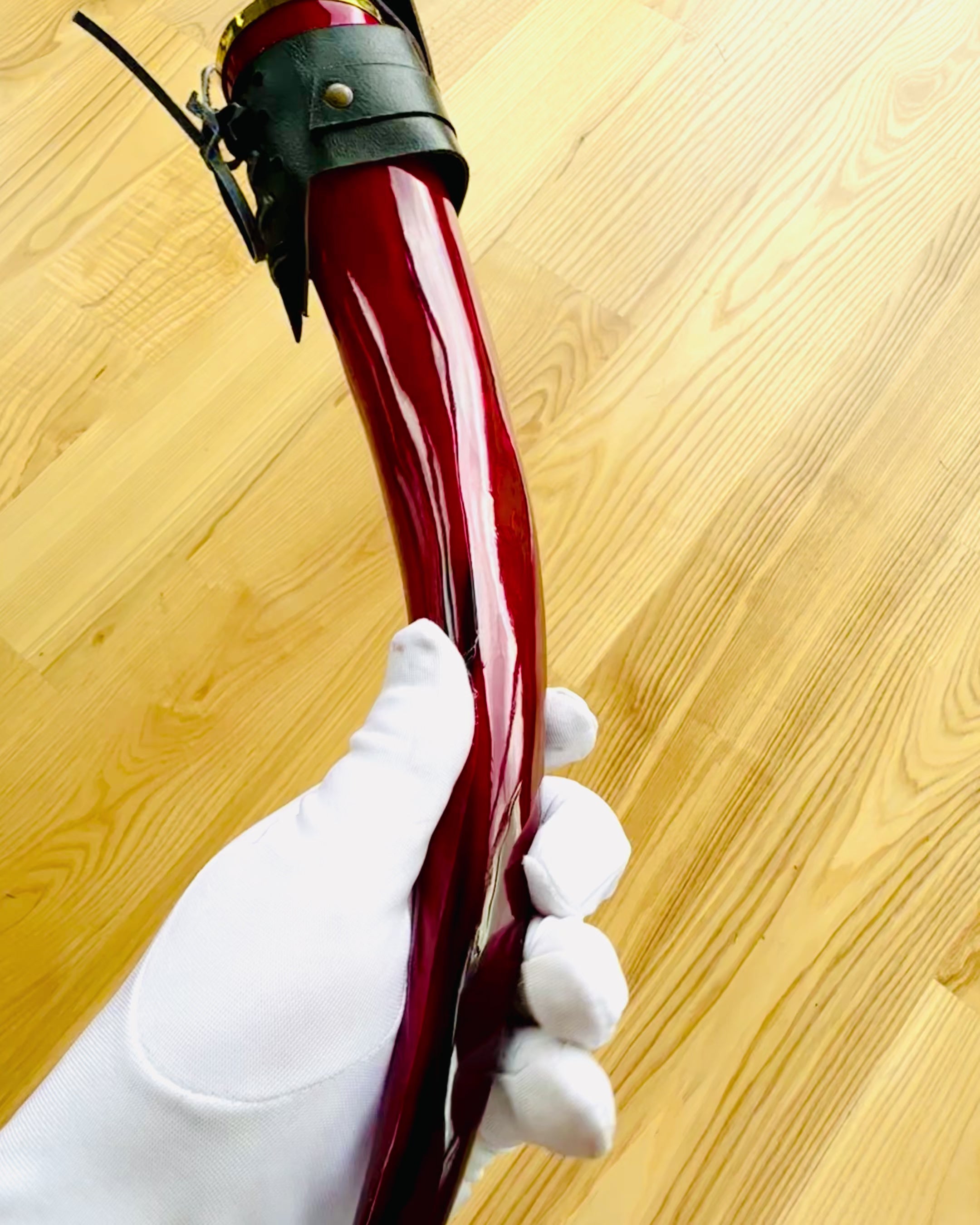 Warrior's Horn Mug - Red - with Customizable Engraving