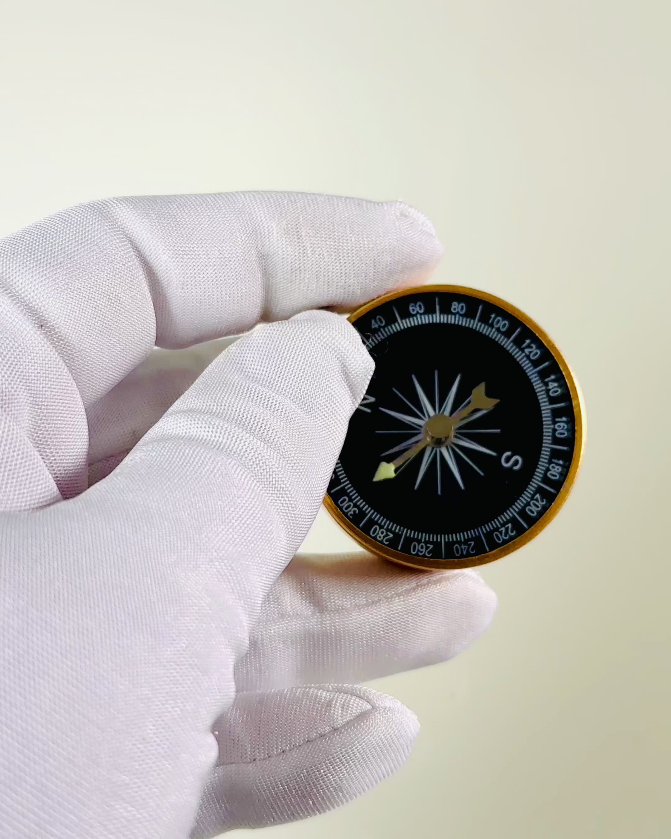 Compact Navigation Compass with Metal Finish – A Traveler's Essential, with Engraving