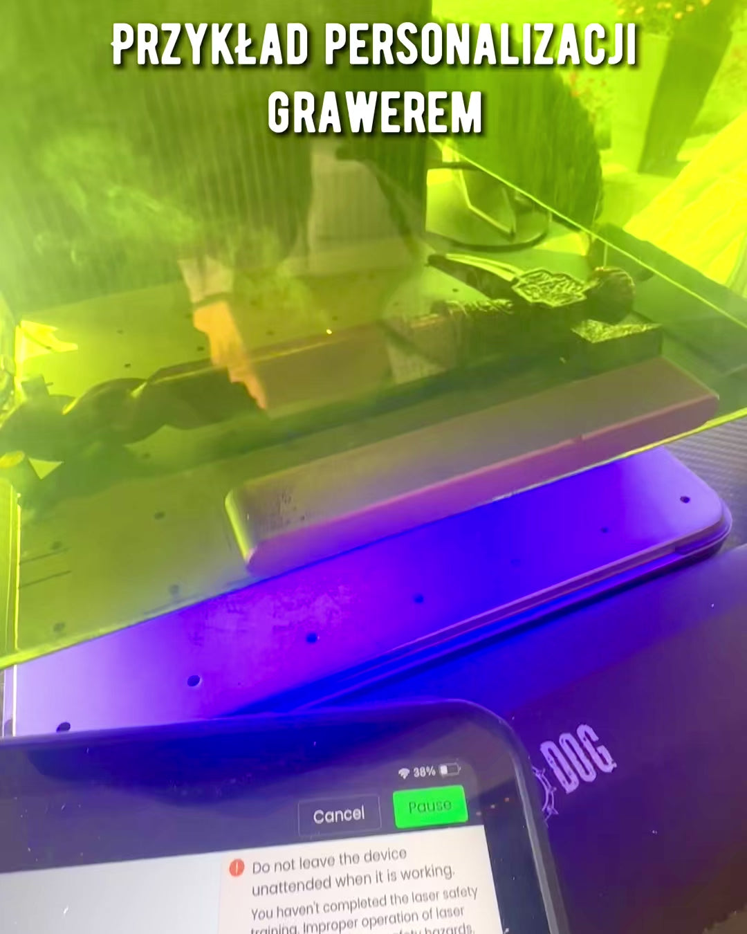 Walking Cane - VIKING with a head in the form of a battle hammer, personalization with engraving possible as a gift