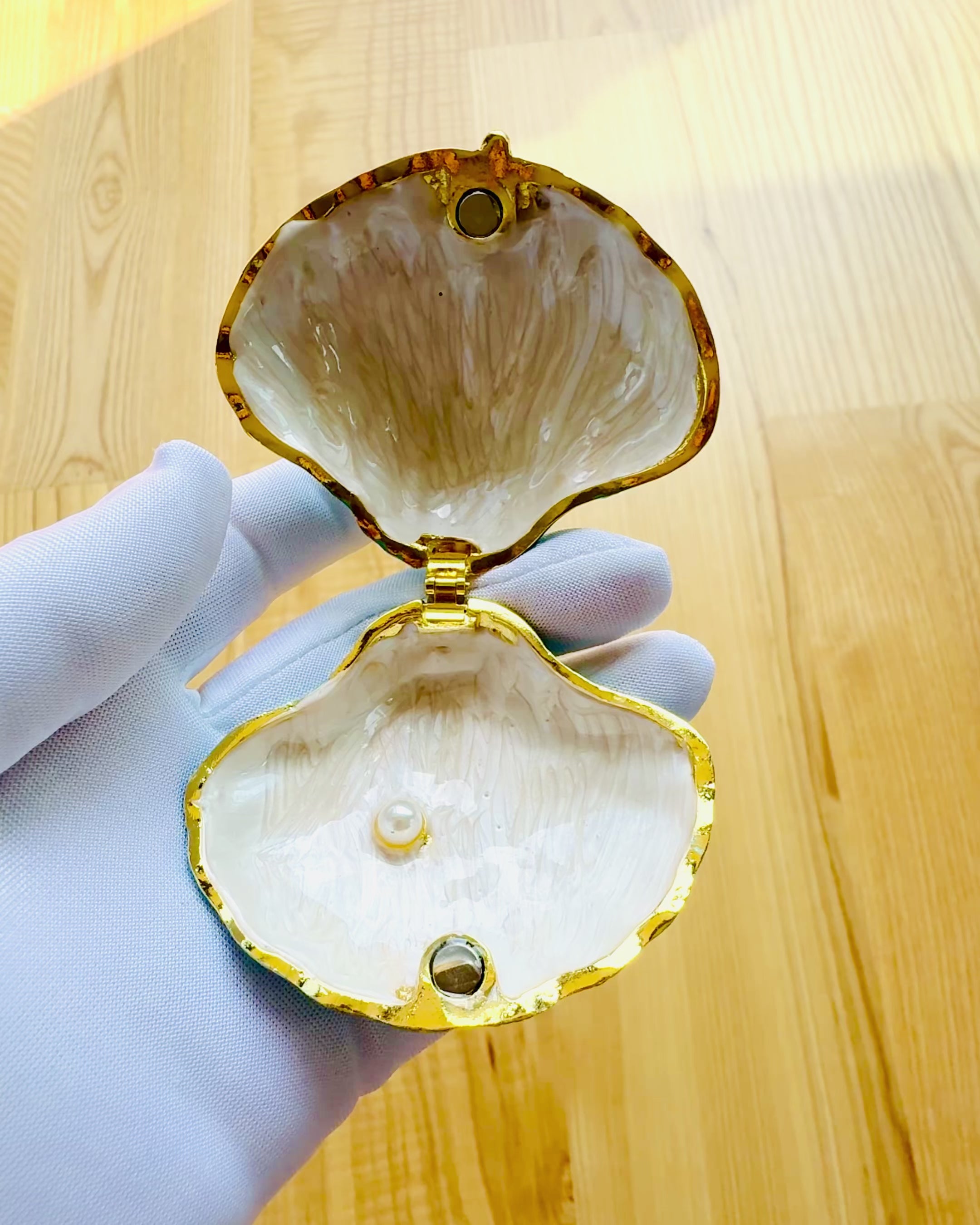 Treasure of Memories Shell - Jewelry Box with Custom Engraving Option, Gift