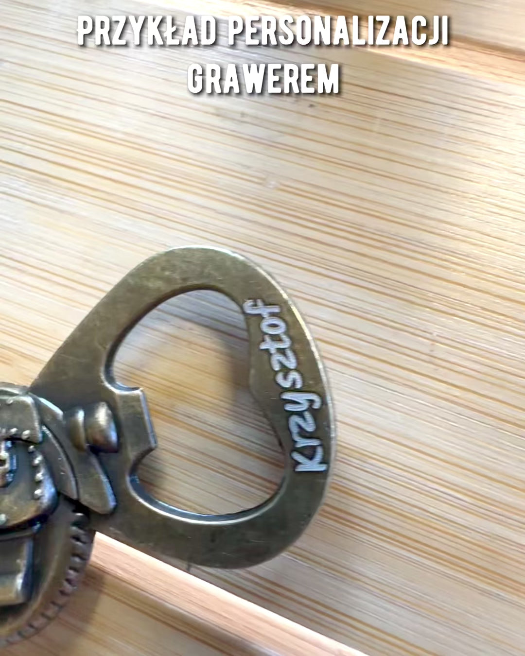 Motorcycle-shaped bottle opener - personalized engraving for a gift