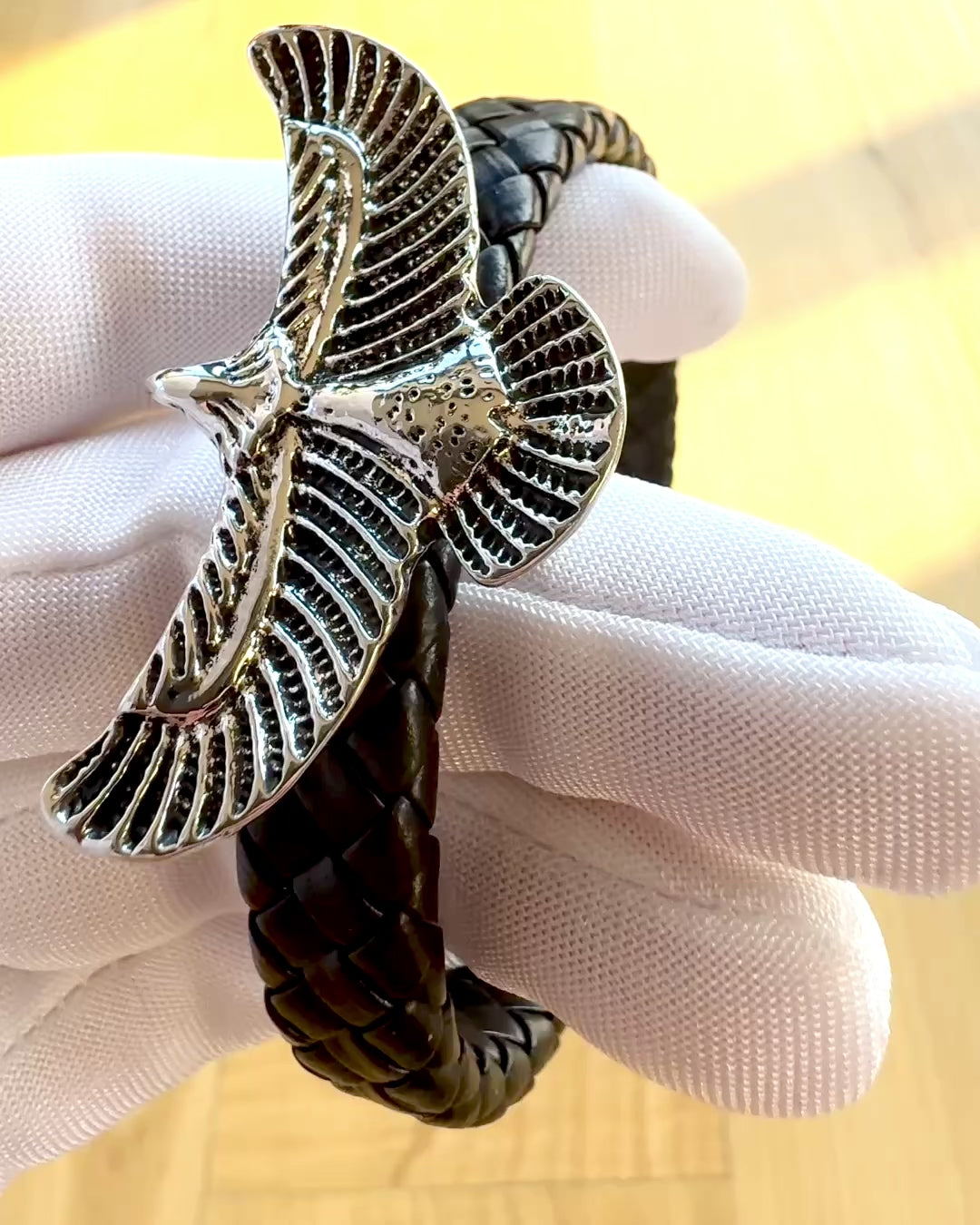 Men's Bracelet "SkyRider" – Leather Style with Character - Customizable with Engraving