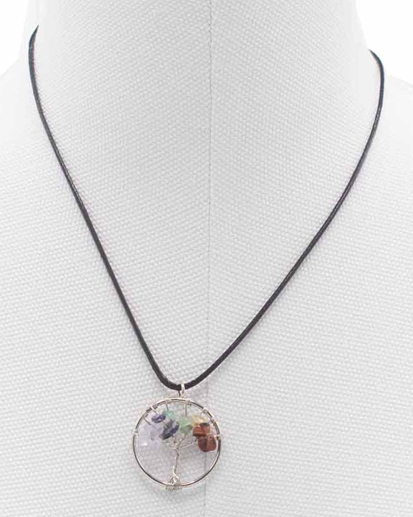 Tree of Life Necklace Chakra Balance – Natural Stones