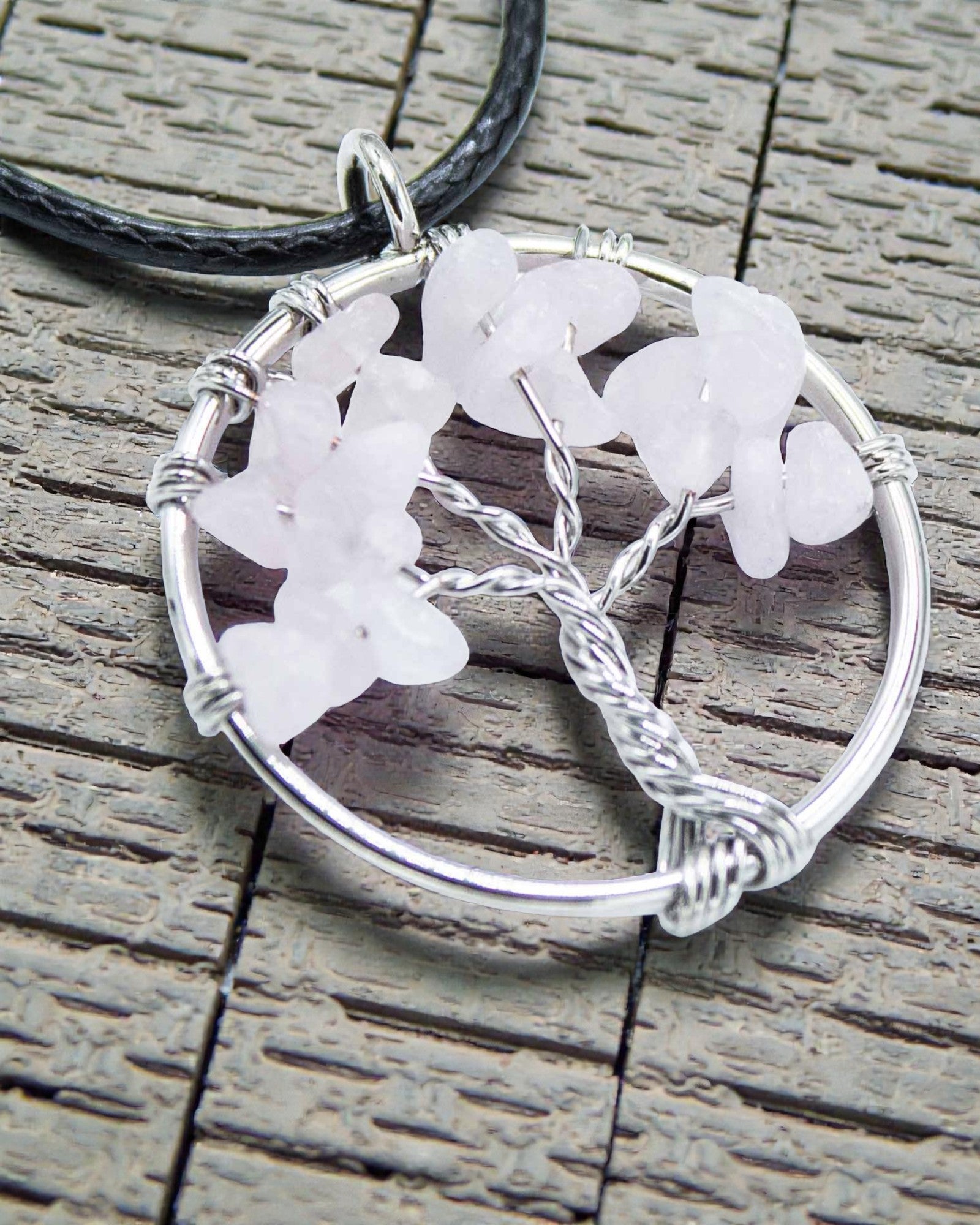 Tree of Life Necklace Love and Gentleness – Rose Quartz