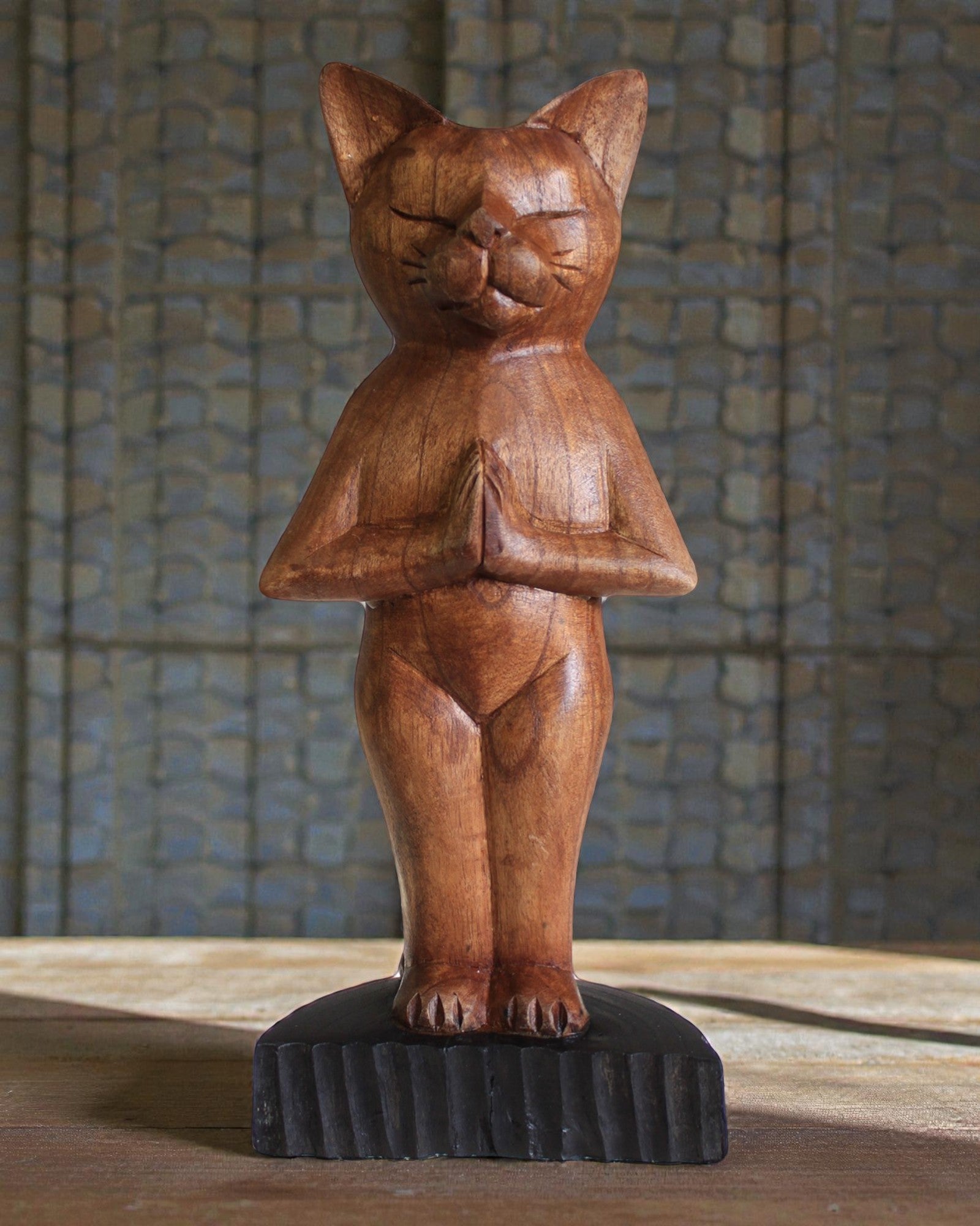 Cat Sculpture – Yoga 1 Standing Pose 30 cm