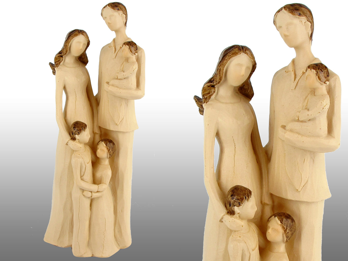 24 cm family figurine, customizable with engraving
