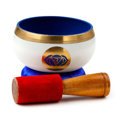 Singing bowl, blue bowl, customizable with engraving, diameter 10 cm, height 5 cm