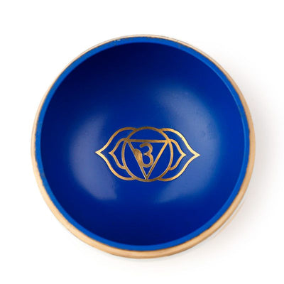 Singing bowl, blue bowl, customizable with engraving, diameter 10 cm, height 5 cm