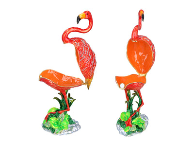 Flamingo Metal Box, Customizable with Engraving, Decorative, Ideal as a Gift, 22 cm Tall