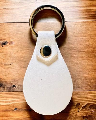 PU Leather Keychain with Custom Engraving Option - Available in 5 Colors