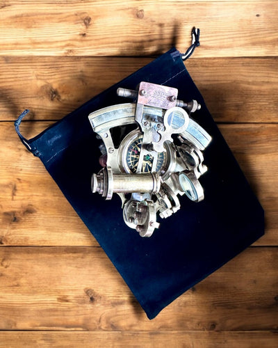 Sextant Premium with Antique Compass - personalization with engraving available