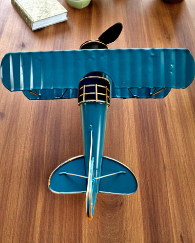 Metal model of the Blue Baron airplane – retro, as a gift, with engraving option