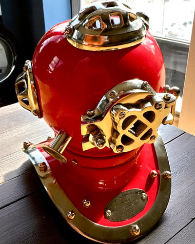 Deep Explorer's Helmet - Collector's Edition with Engraving Option, 35 cm, gift for firefighter or diver