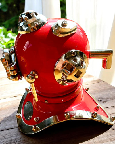 Deep Explorer's Helmet - Collector's Edition with Engraving Option, 35 cm, gift for firefighter or diver