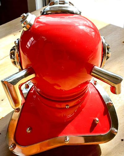 Deep Explorer's Helmet - Collector's Edition with Engraving Option, 35 cm, gift for firefighter or diver