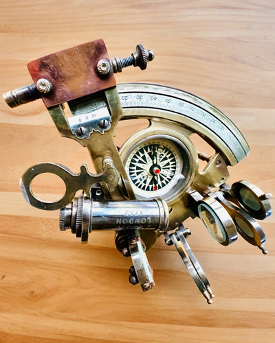 Sextant Premium with Antique Compass - personalization with engraving available