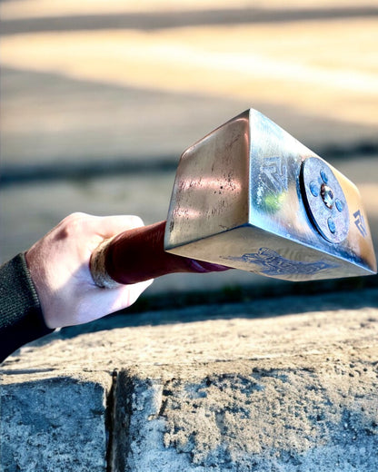 Mjölnir Hammer of the Skalds – 33 cm, Hand-Forged Viking Hammer with Engraving Option