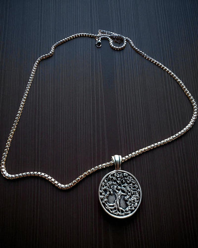 Tree of Life Amulet with Engraving Option - "Vitality of Nature" Necklace, Personalization