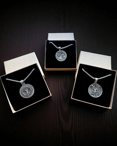 Tree of Life Amulet with Engraving Option - "Vitality of Nature" Necklace, Personalization