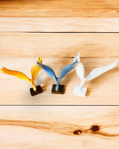 Elegant Angel Wings Figurine 33 cm in height – "Winged Guardians", customizable with engraving for a gift, personalization, 3 color variants