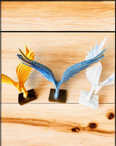 Elegant Angel Wings Figurine 33 cm in height – "Winged Guardians", customizable with engraving for a gift, personalization, 3 color variants