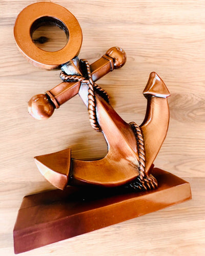 Decorative Aluminum Anchor - Elegant Decoration with Engraving Option - 3 Color Variants