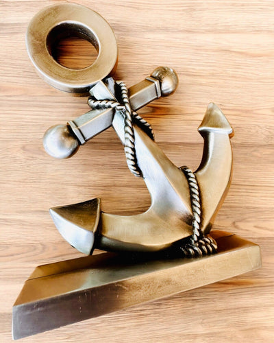 Decorative Aluminum Anchor - Elegant Decoration with Engraving Option - 3 Color Variants