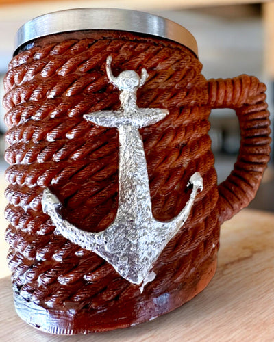"Sea Treasure" – Stainless Steel Mug, Customizable with Engraving for a Gift