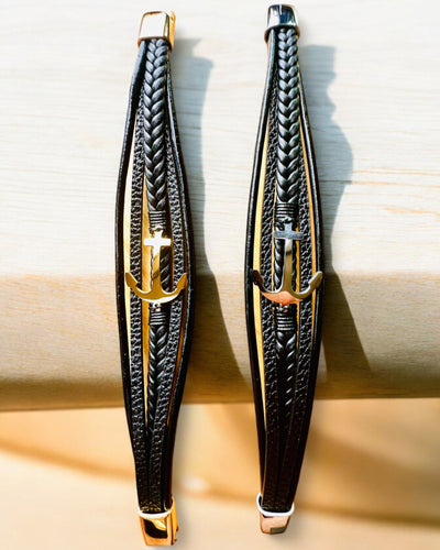 Men's Bracelet Anchor of Elegance with Engraving Option for Gift