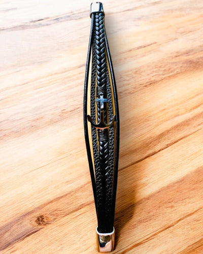 Men's Bracelet Anchor of Elegance with Engraving Option for Gift