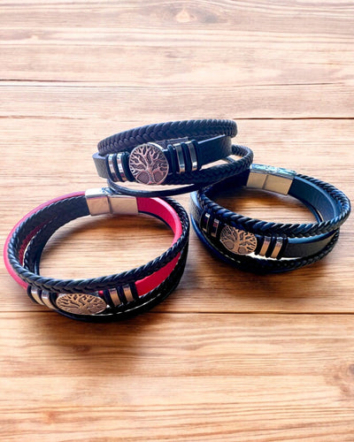 "Tree of Life" Bracelet with Personalization Option for Gift, 3 Color Variants