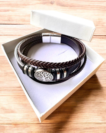 "Tree of Life" Bracelet with Personalization Option for Gift, 3 Color Variants