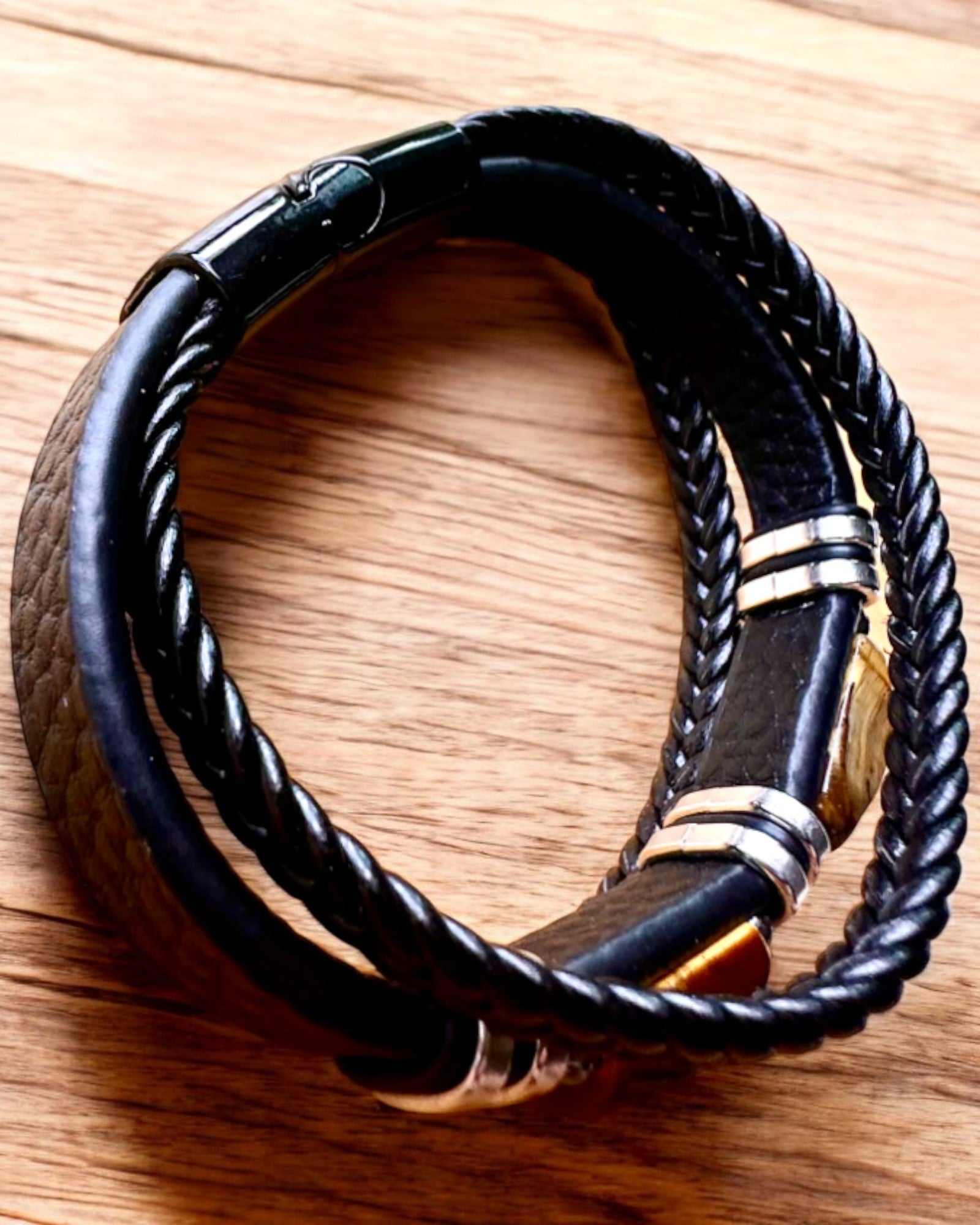 "Tiger's Eye" Bracelet with Personalization Option for Gift