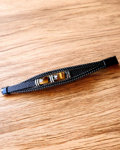 "Tiger's Eye" Bracelet with Personalization Option for Gift