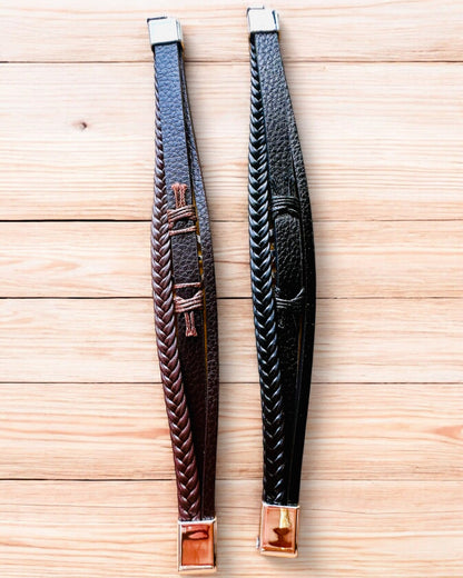 Bracelet "Compass Adventure" - customizable with engraving for a gift, 2 color variants available