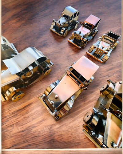 Retro Classic Car, Iron Car - "Vintage Drive" Collection, Car Model, Personalized with Engraving for a Gift