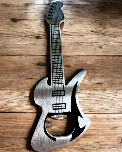Guitar Rock'n'Open Bottle Opener, 2 variants, engraving personalization for a gift