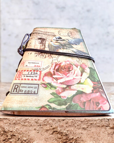 Vintage Memoire Notebook with personalized engraving - 3 designs to choose from, gift notebook