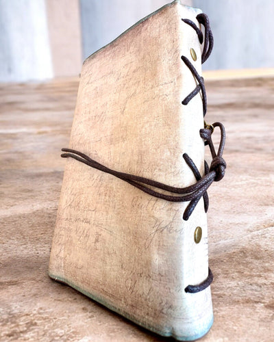 Vintage Memoire Notebook with personalized engraving - 3 designs to choose from, gift notebook