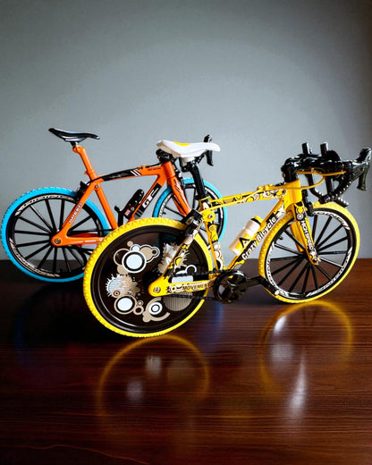 Miniature Metal Model Collectible Bicycle "Speed Rider 1.2" – personalization with engraving for a gift, 2 color variants