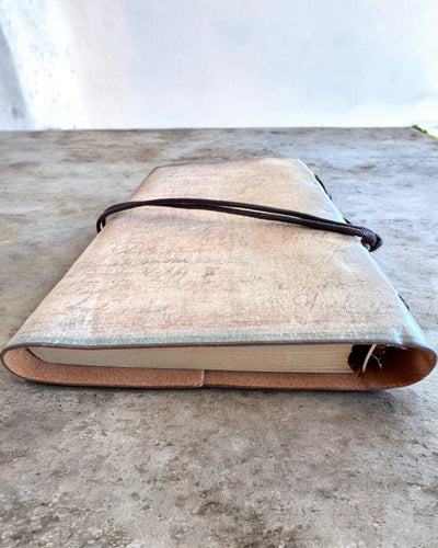 Vintage Memoire Notebook with personalized engraving - 3 designs to choose from, gift notebook