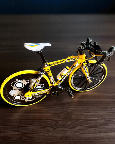 Miniature Metal Model Collectible Bicycle "Speed Rider 1.2" – personalization with engraving for a gift, 2 color variants