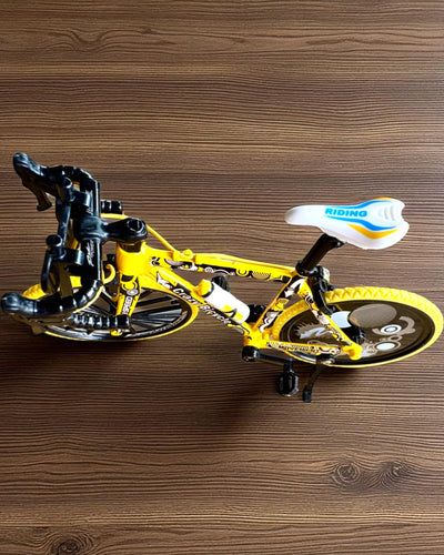 Miniature Metal Model Collectible Bicycle "Speed Rider 1.2" – personalization with engraving for a gift, 2 color variants