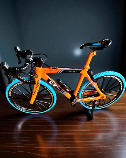 Miniature Metal Model Collectible Bicycle "Speed Rider 1.2" – personalization with engraving for a gift, 2 color variants
