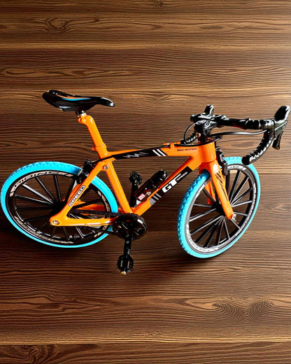 Miniature Metal Model Collectible Bicycle "Speed Rider 1.2" – personalization with engraving for a gift, 2 color variants