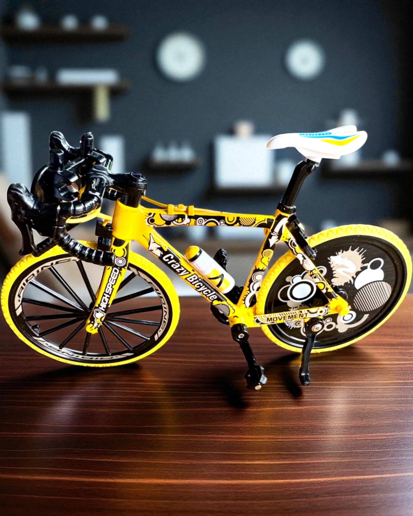 Miniature Metal Model Collectible Bicycle "Speed Rider 1.2" – personalization with engraving for a gift, 2 color variants