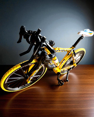 Miniature Metal Model Collectible Bicycle "Speed Rider 1.2" – personalization with engraving for a gift, 2 color variants