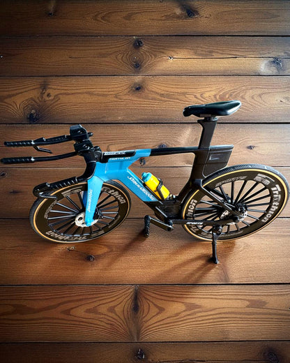 Miniature Triathlon Bicycle Model "SpeedStorm 1.2" personalization with engraving as a gift
