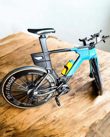 Miniature Triathlon Bicycle Model "SpeedStorm 1.2" personalization with engraving as a gift