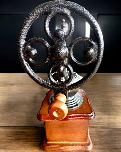 Retro coffee grinder "Vintage Café" 27 cm in height, with the option for personalization with engraving as a gift